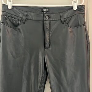 Jones Black Faux Leather Pants